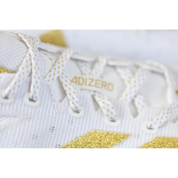 New! Size: 7 Men | ADIDAS Adizero Electric+ White/Gold IE3287 Football/Soccer - Picture 16 of 16